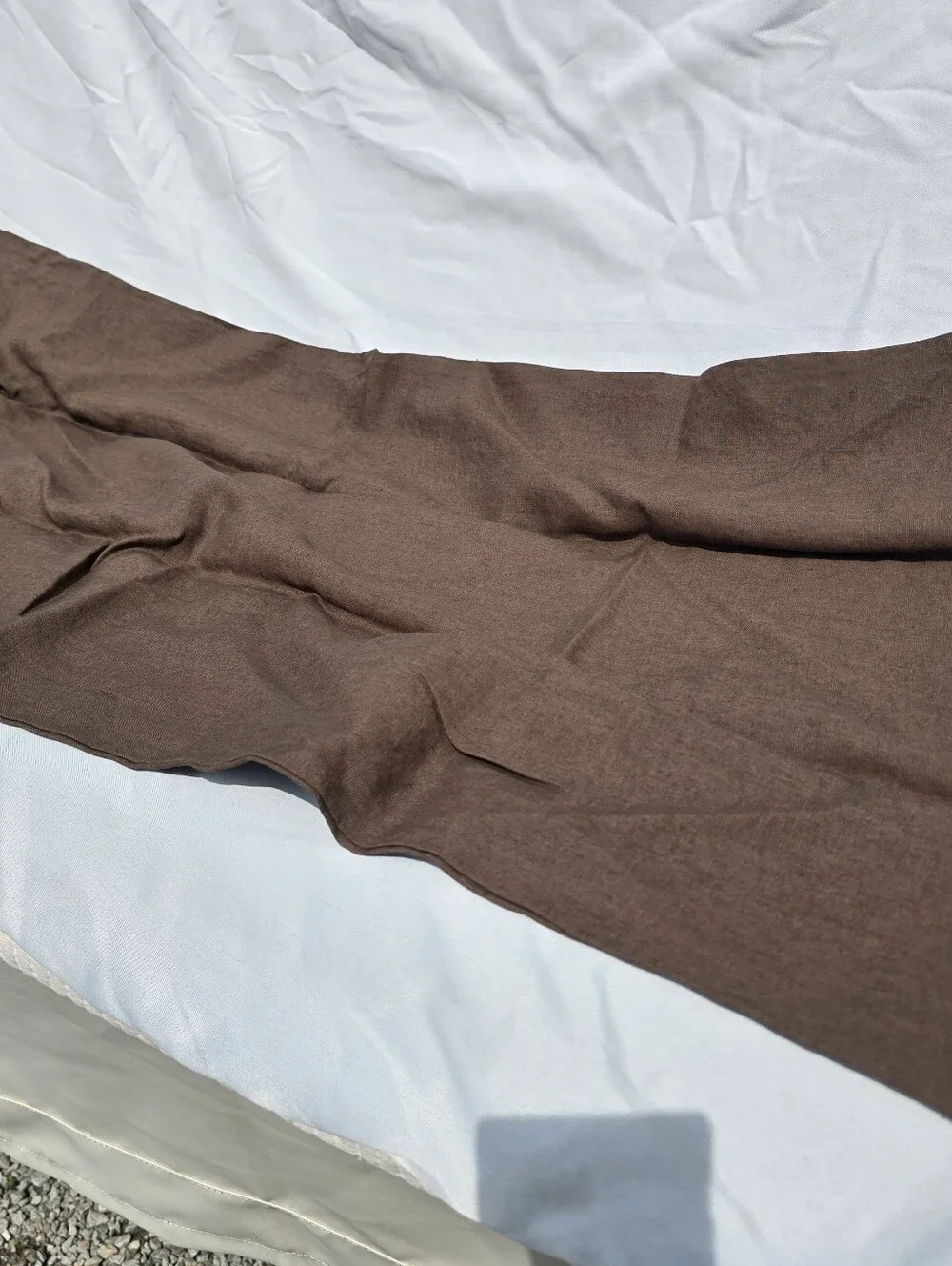 Quince 100% European Linen Expresso King Sham SET Of 2 Dark Brown